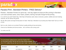 Tablet Screenshot of paradoxprint.com
